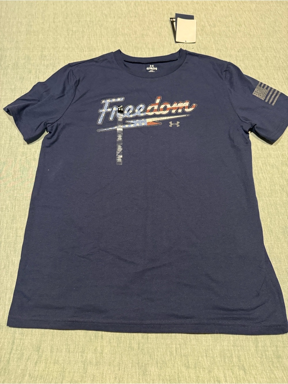 Under Armour Men’s Navy Graphic 'Freedom' Short Sleeve Tee